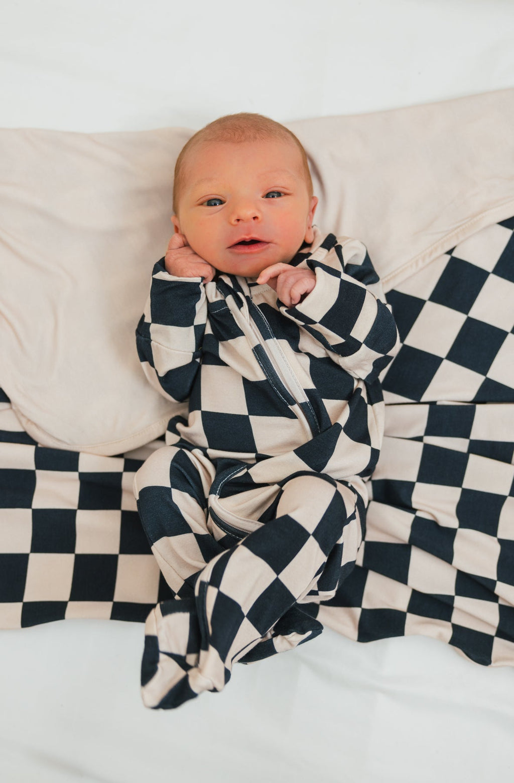 Bamboo Modern Checks Double Sided Blanket