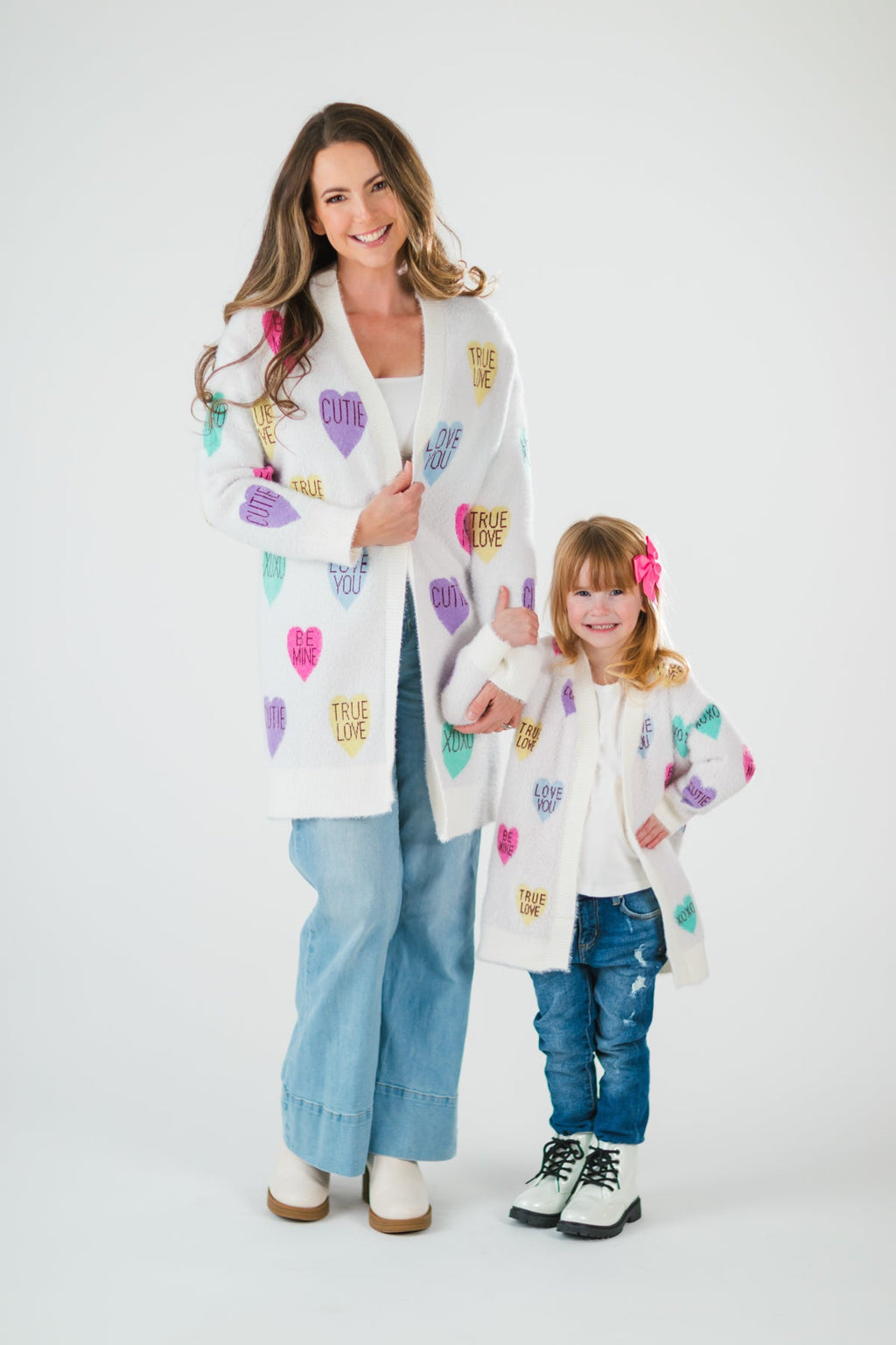 Mom & Me - Candy Hearts Cardigan