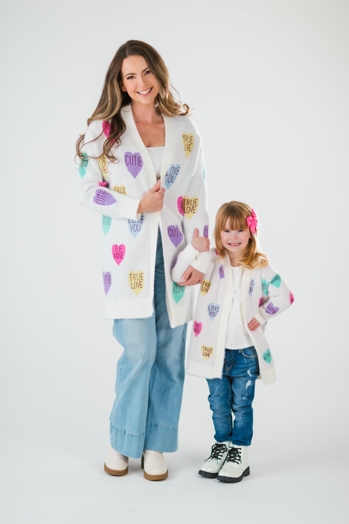 Mom & Me - Candy Hearts Cardigan