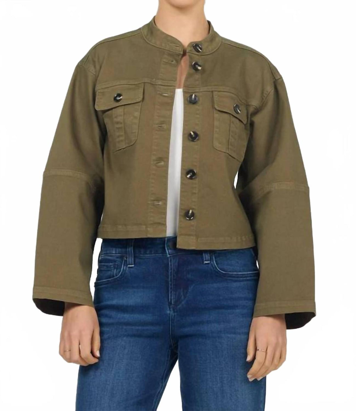 Rowe Jacket In Olive Branch