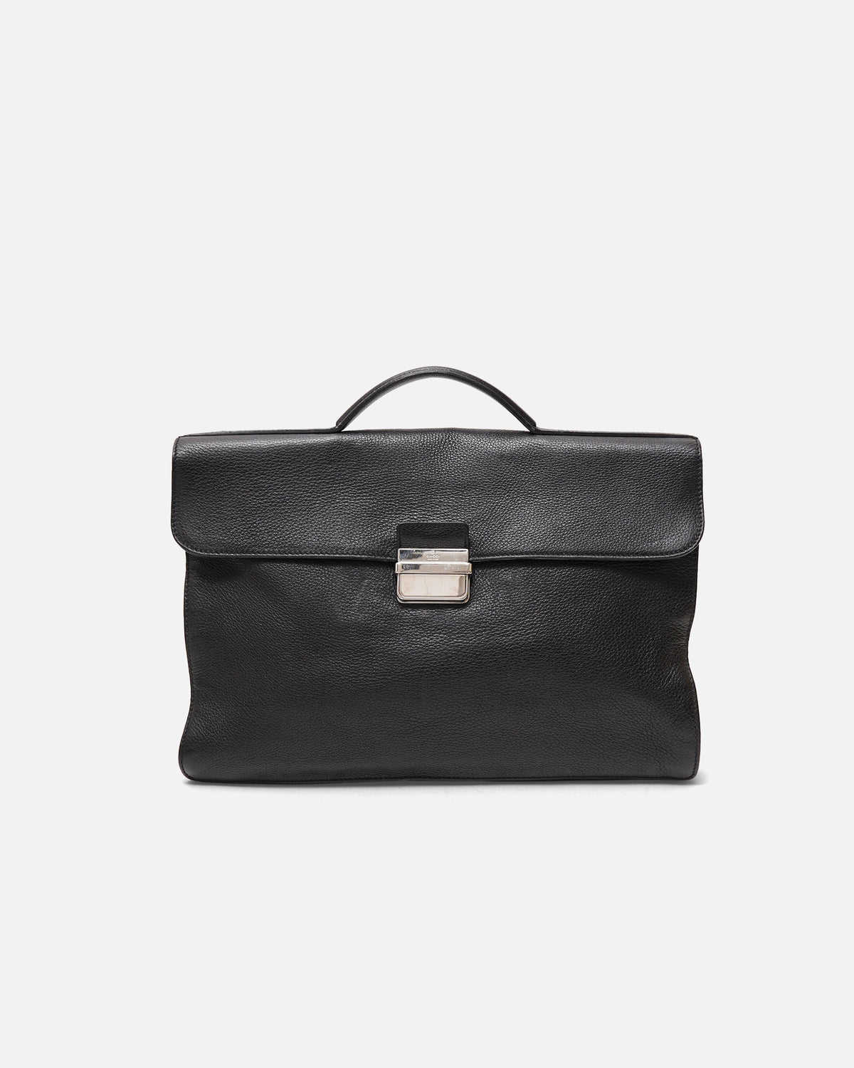 Black Leather Brief Case