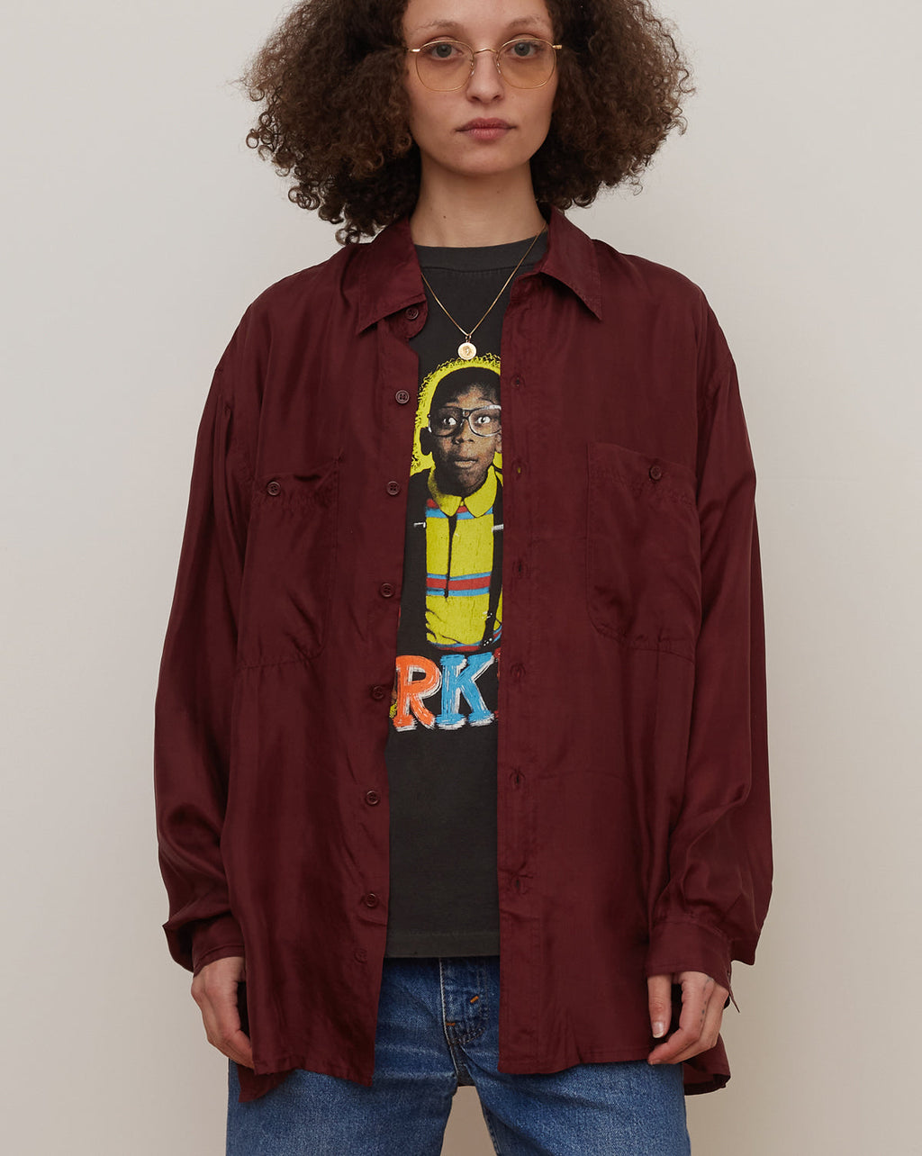 Silk Shirt Long Sleeve / Vivid