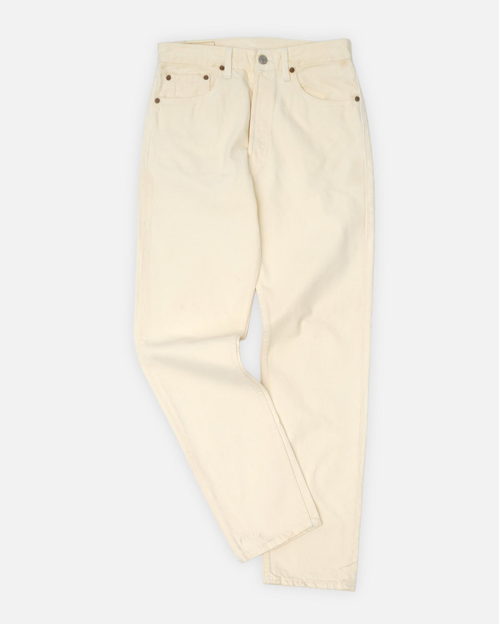 501 Straight Fit White Denim Pants / size: 30