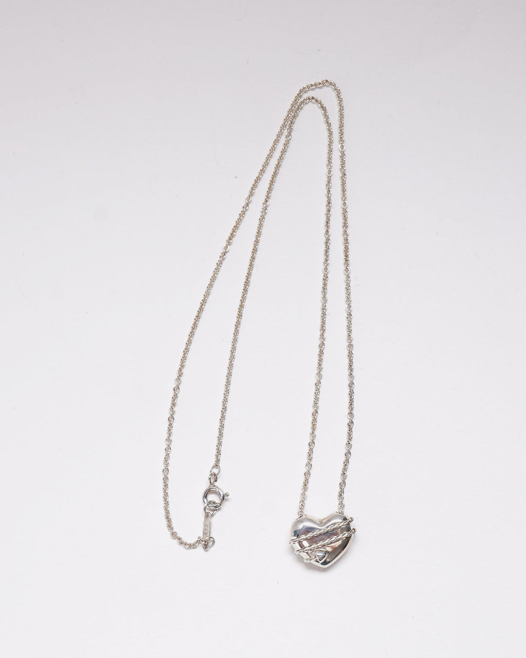 Silver Heart & Allow Necklace