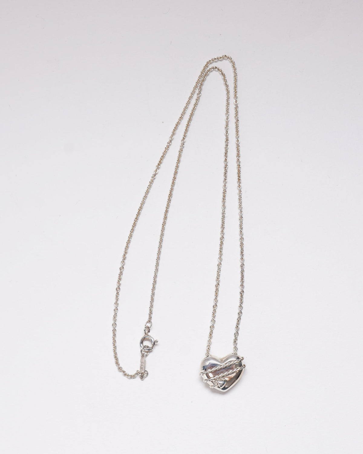 Silver Heart & Allow Necklace