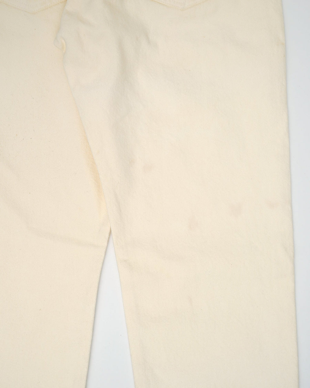 501 Straight Fit White Denim Pants / size: 30