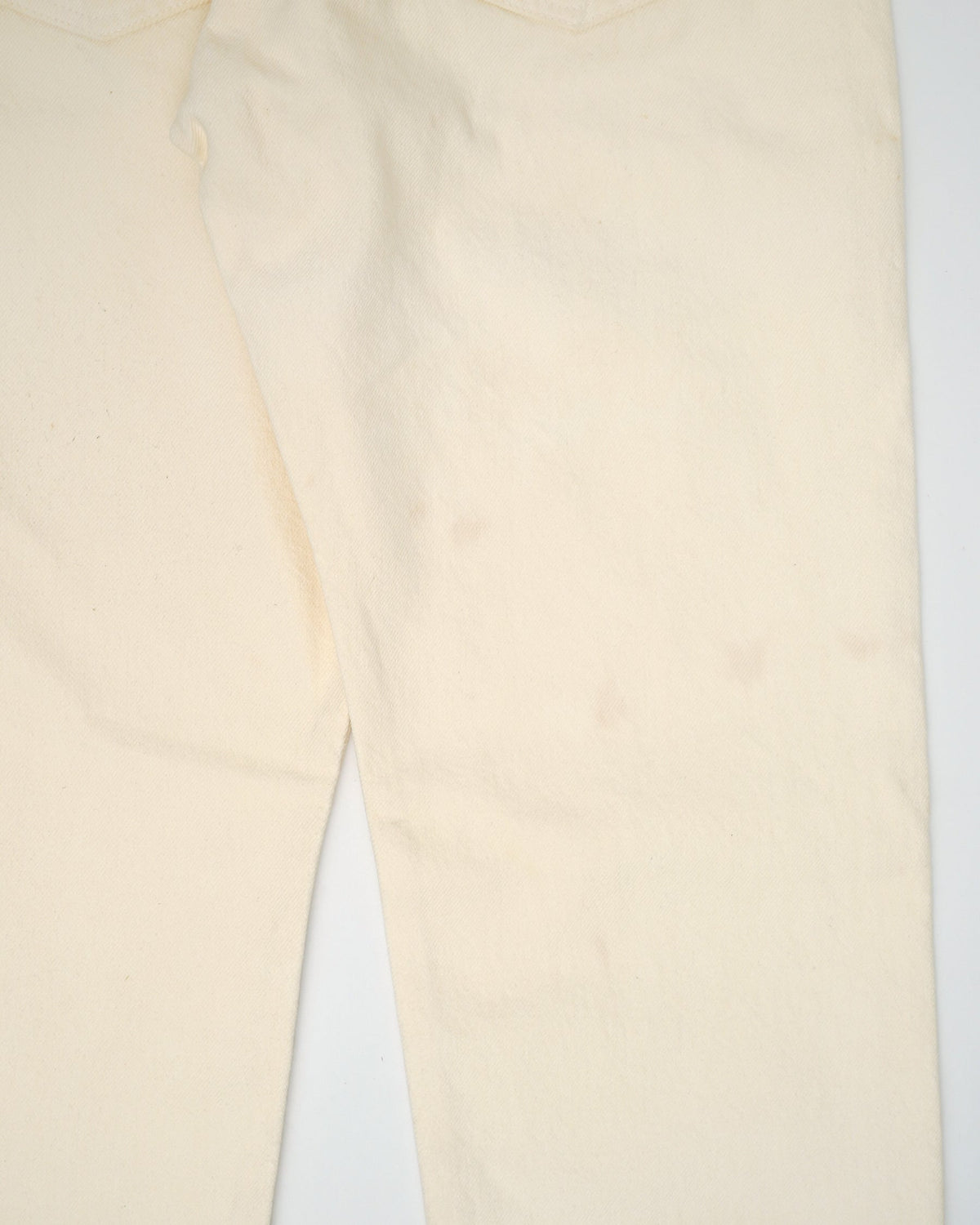 501 Straight Fit White Denim Pants / size: 30