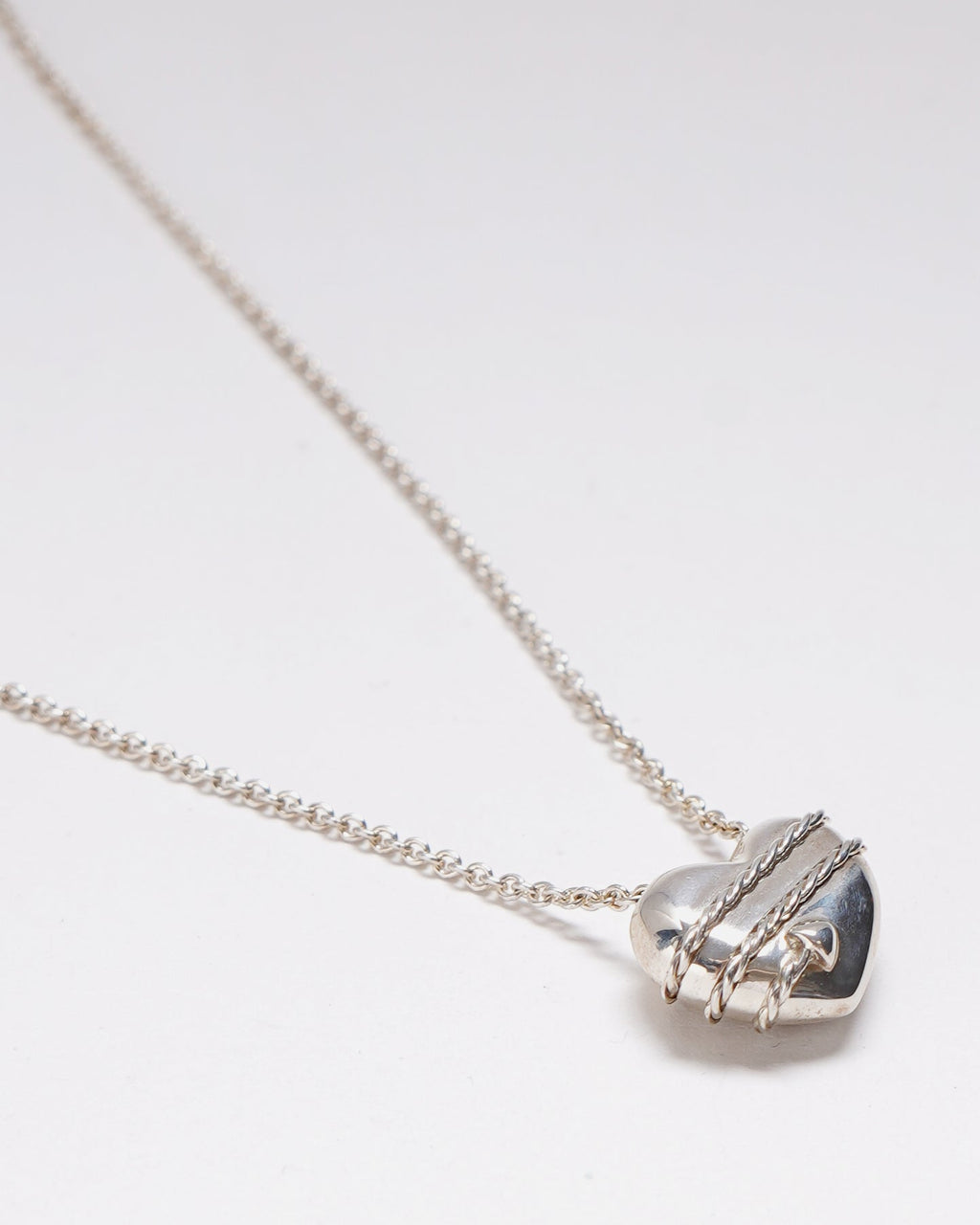 Silver Heart & Allow Necklace