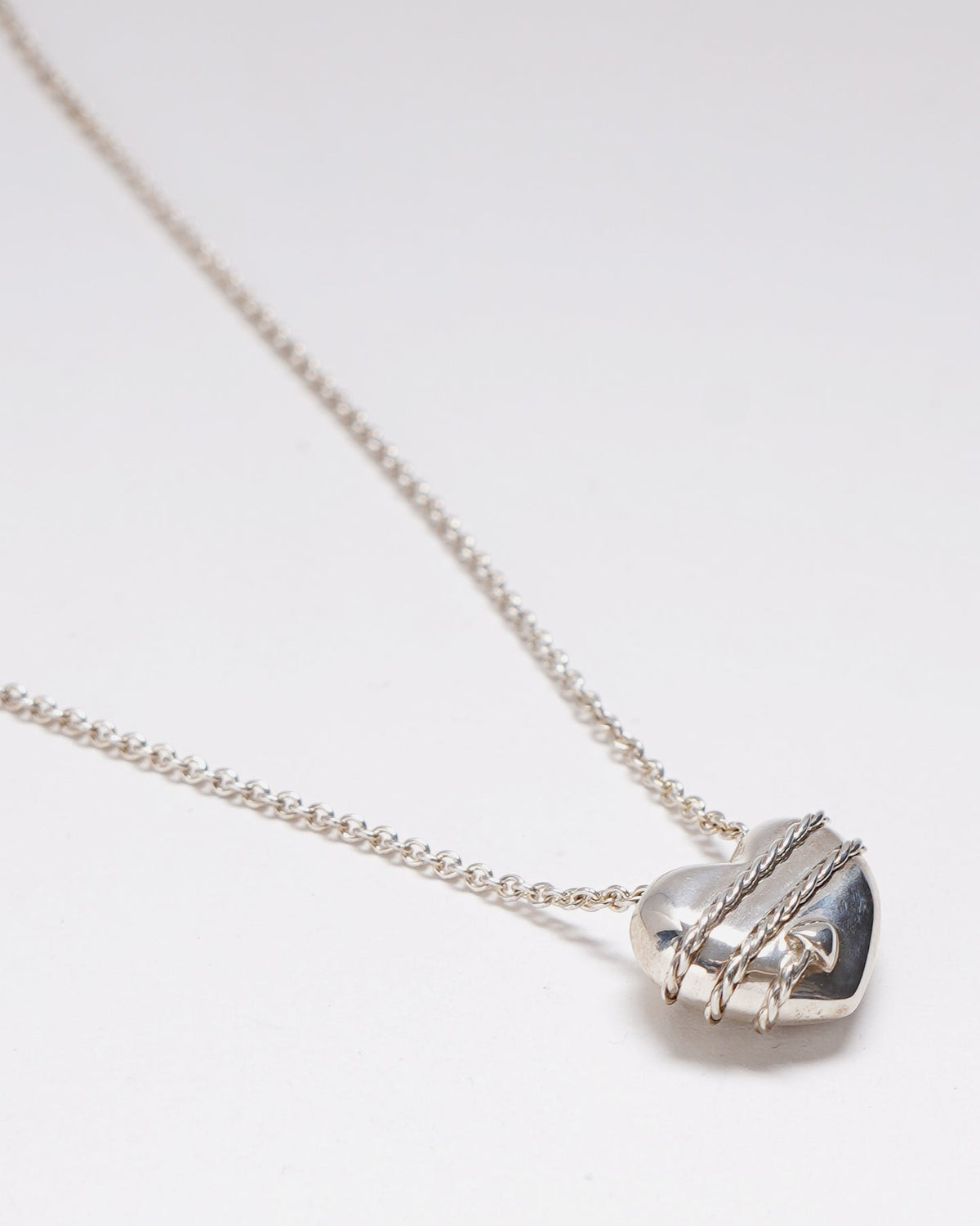Silver Heart & Allow Necklace