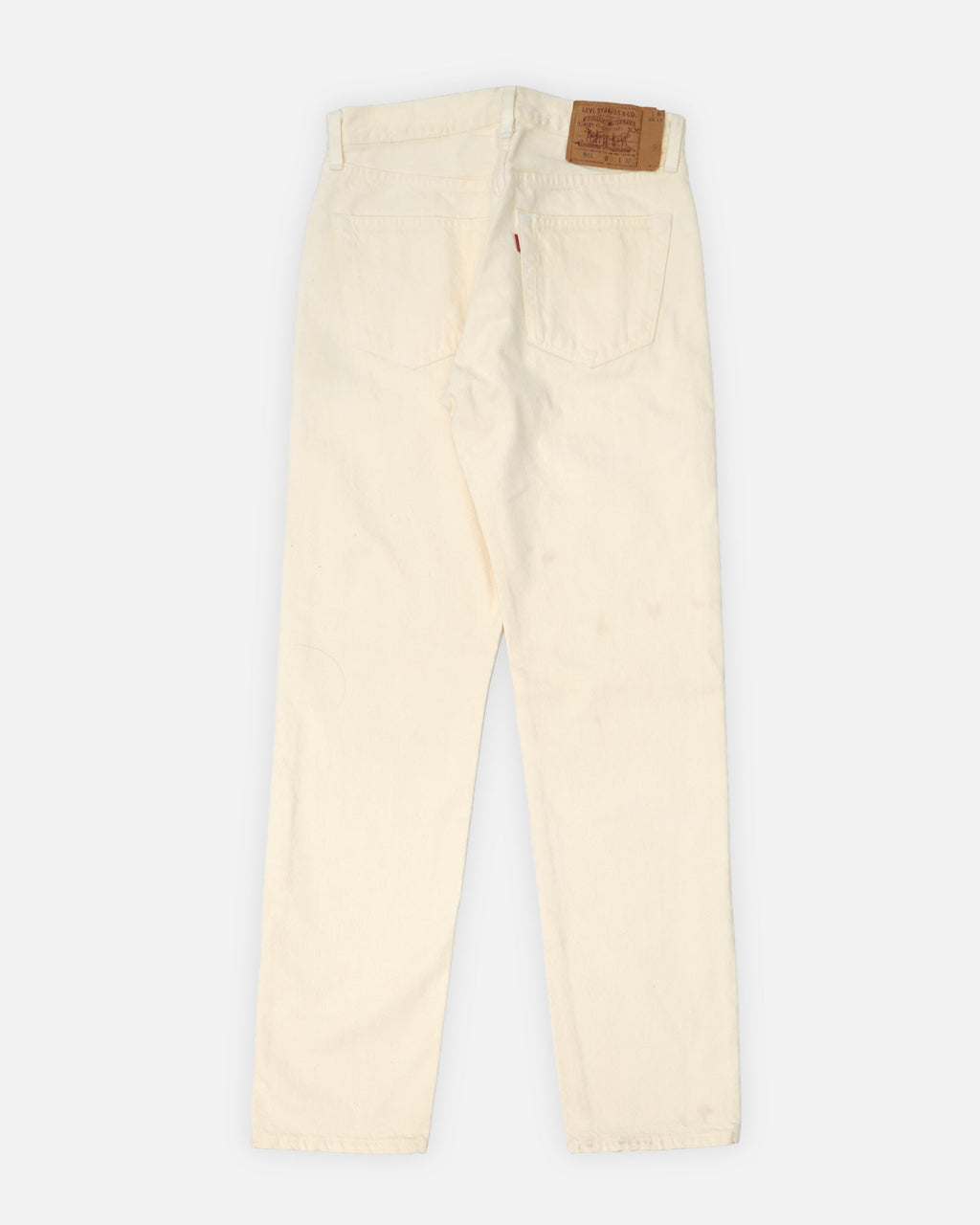 501 Straight Fit White Denim Pants / size: 30