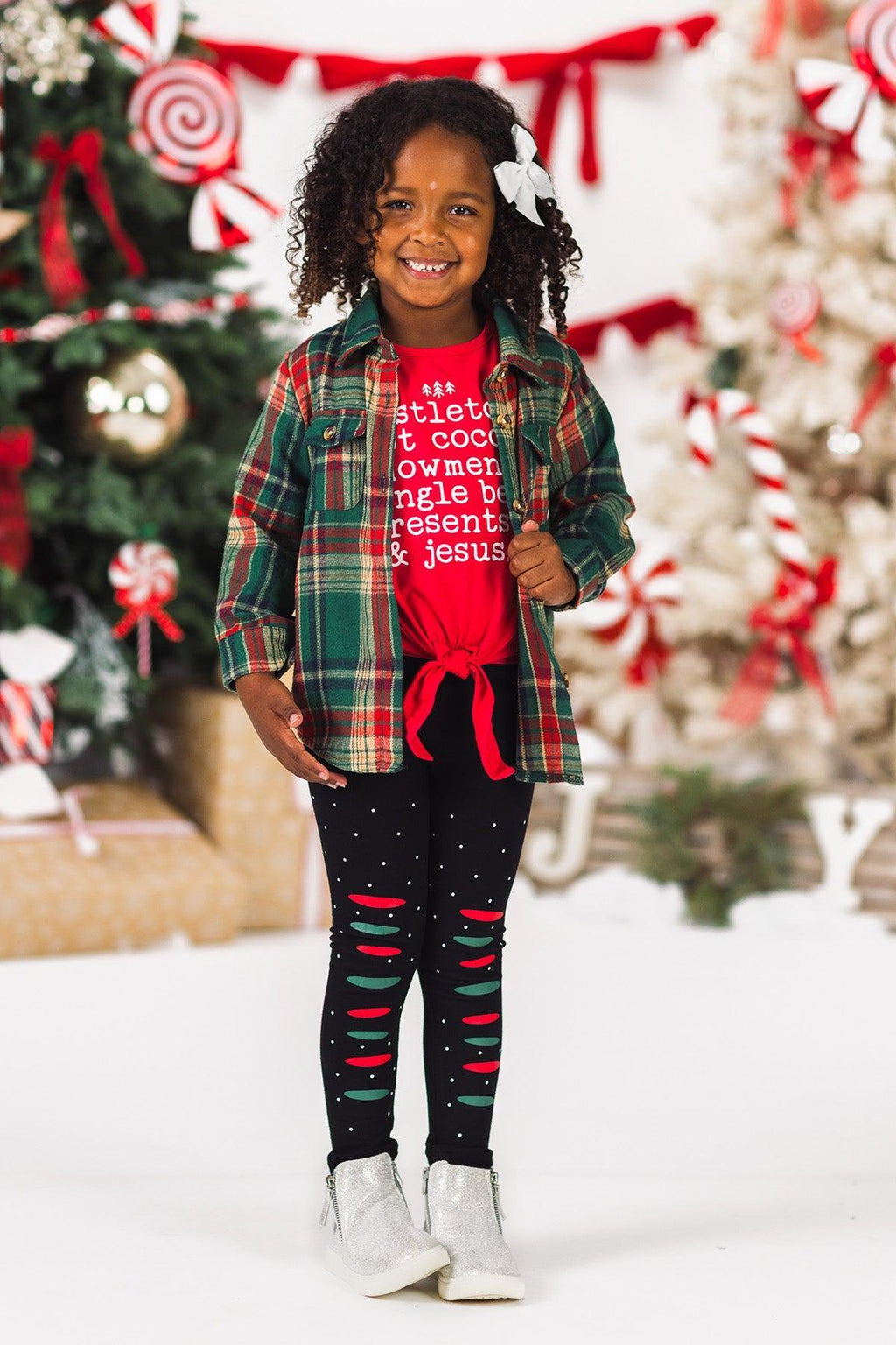 "Mistletoe, Hot Cocoa..." Legging Set