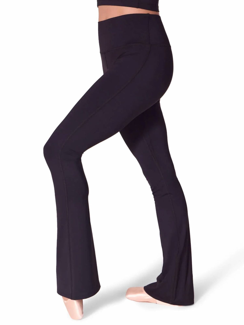 High Waisted Lulu Flare Legging In Black