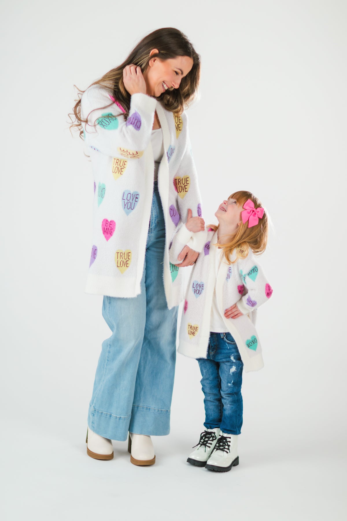 Mom & Me - Candy Hearts Cardigan