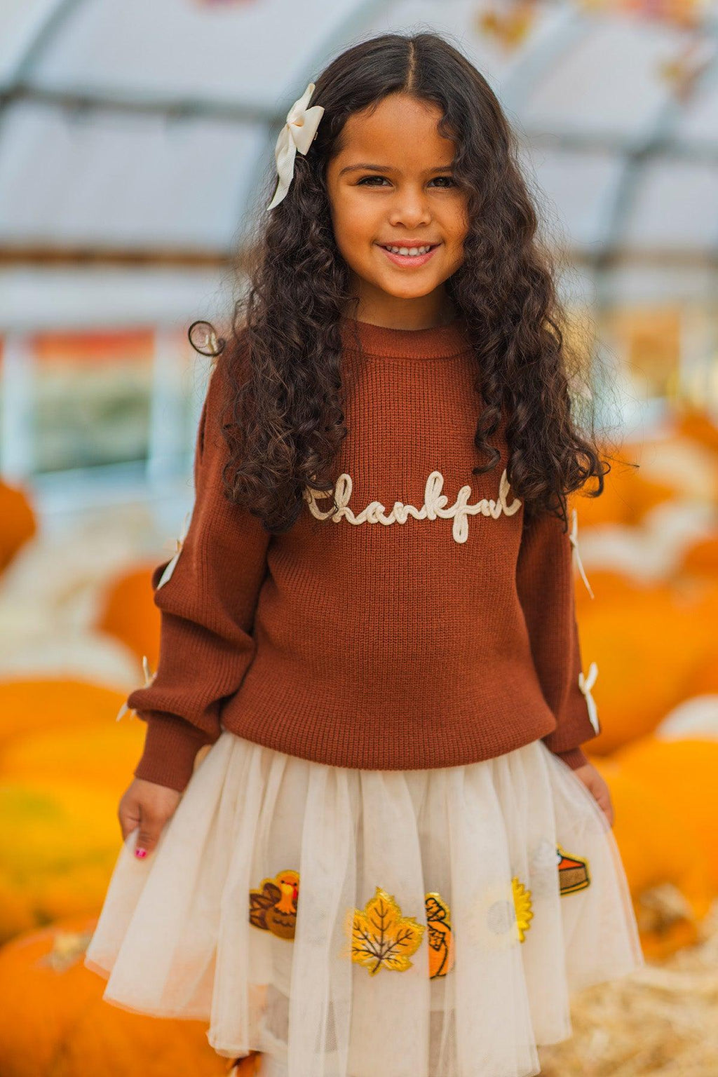 "Thankful" Sweater Tutu Skirt Set