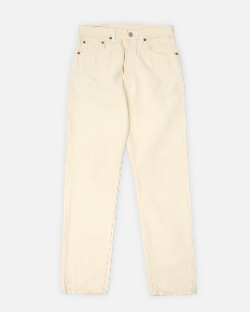 501 Straight Fit White Denim Pants / size: 30