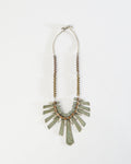 Silver x Brass Necklace w/ Stones
