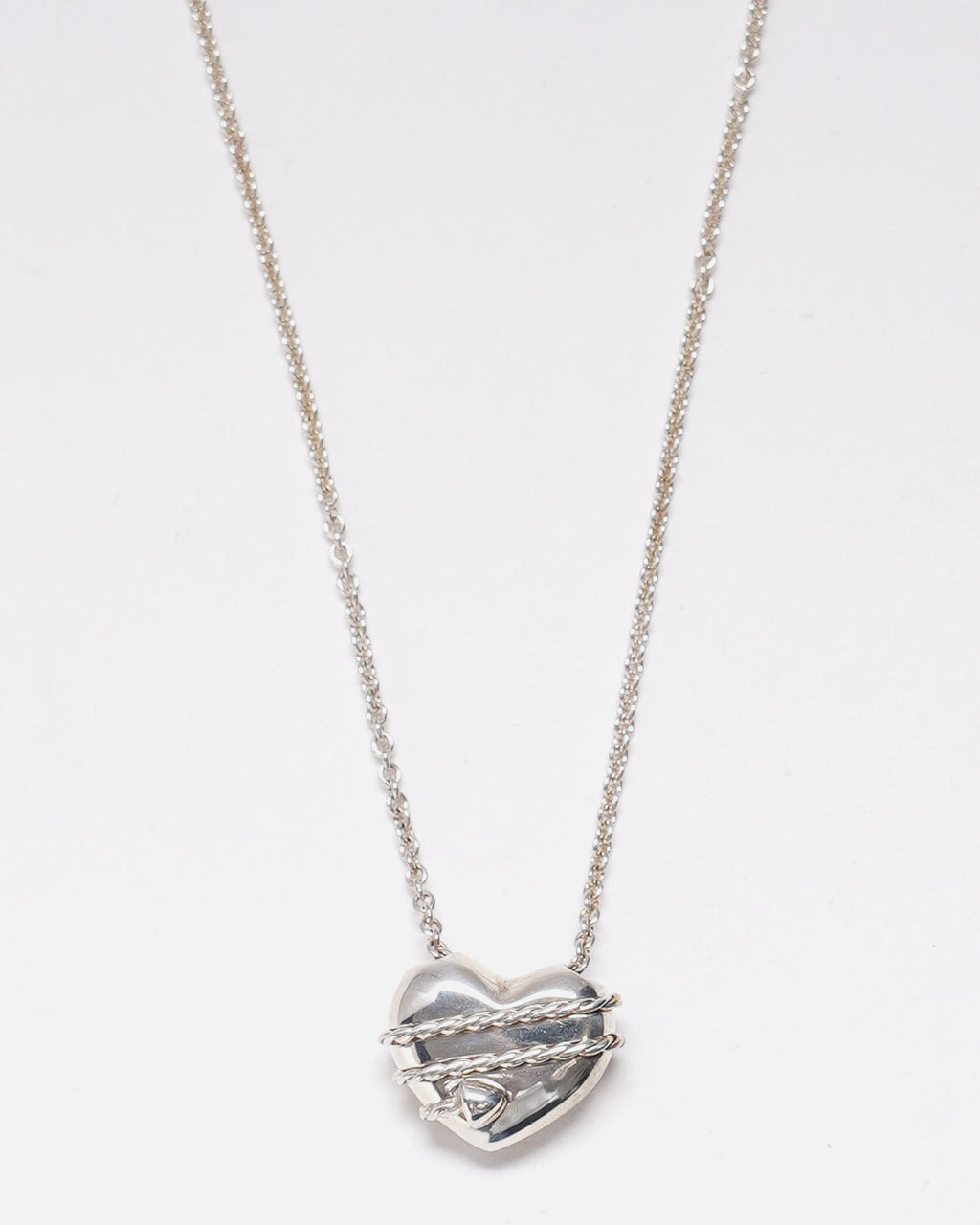 Silver Heart & Allow Necklace