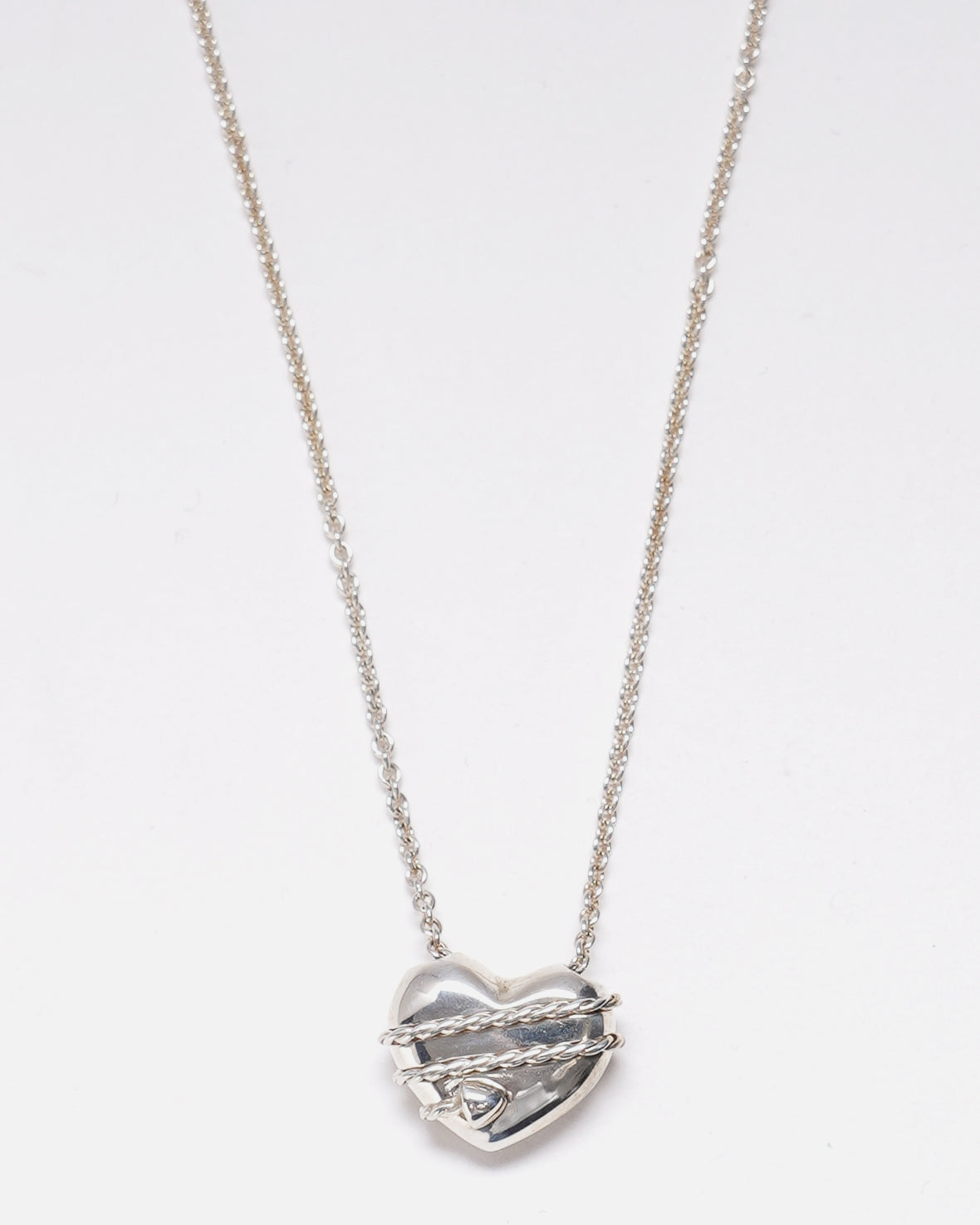 Silver Heart & Allow Necklace