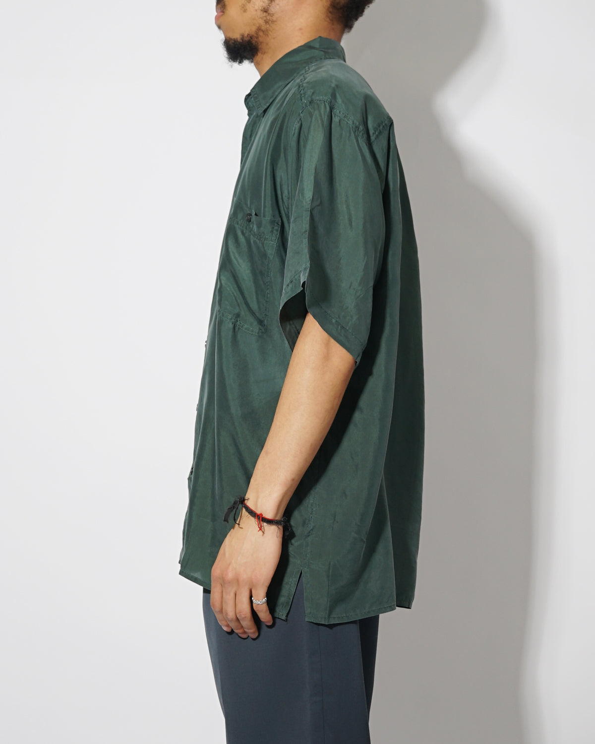 Silk Shirt Short Sleeve / Vivid