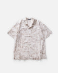 Open Collar S/S Abstract Shirt