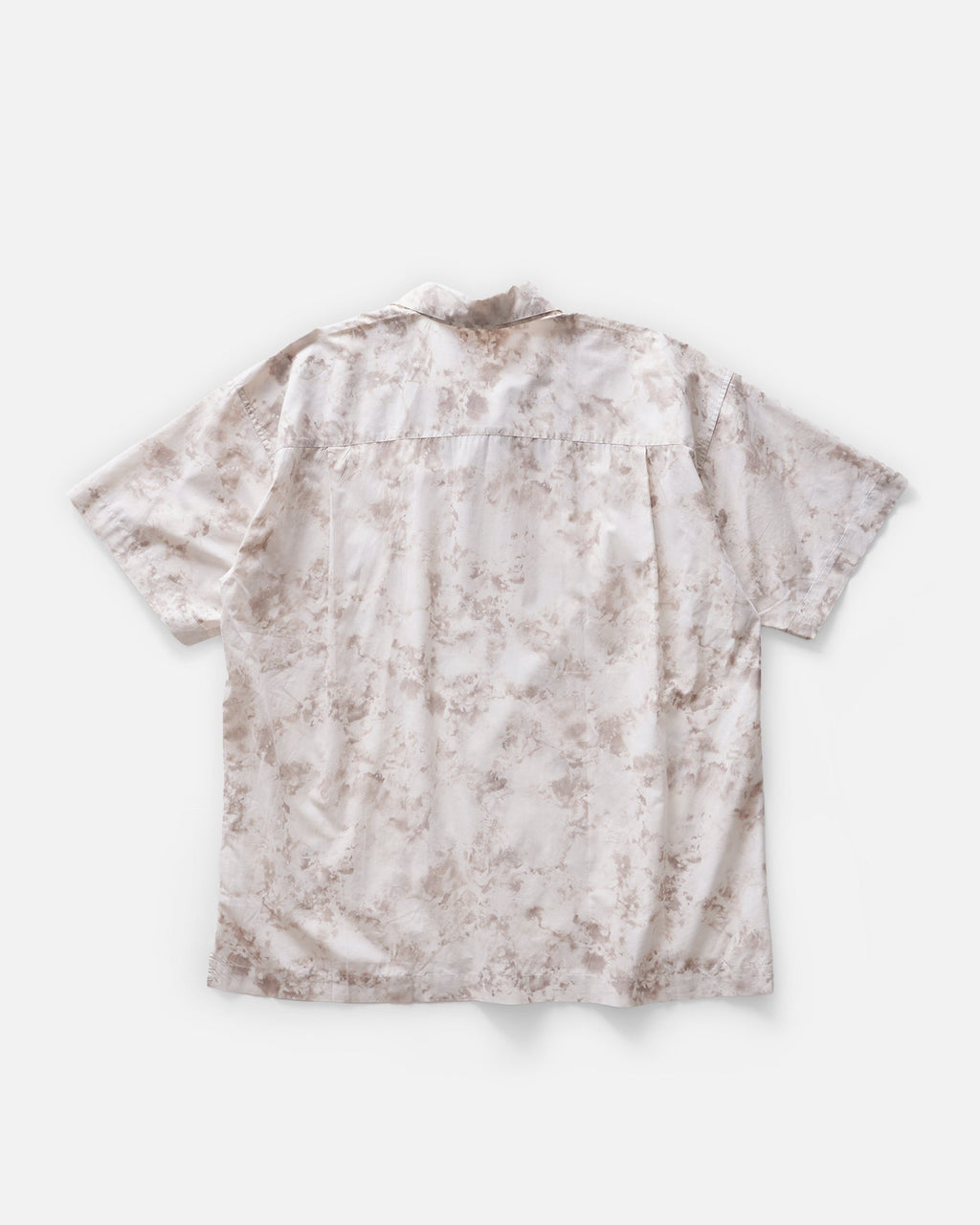 Open Collar S/S Abstract Shirt