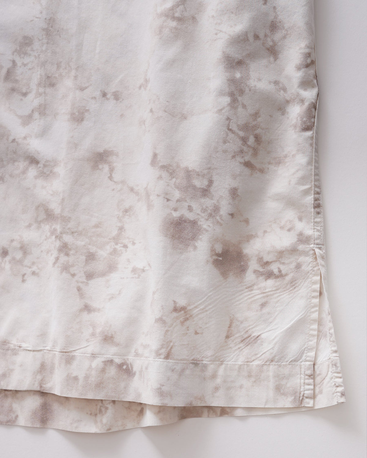 Open Collar S/S Abstract Shirt