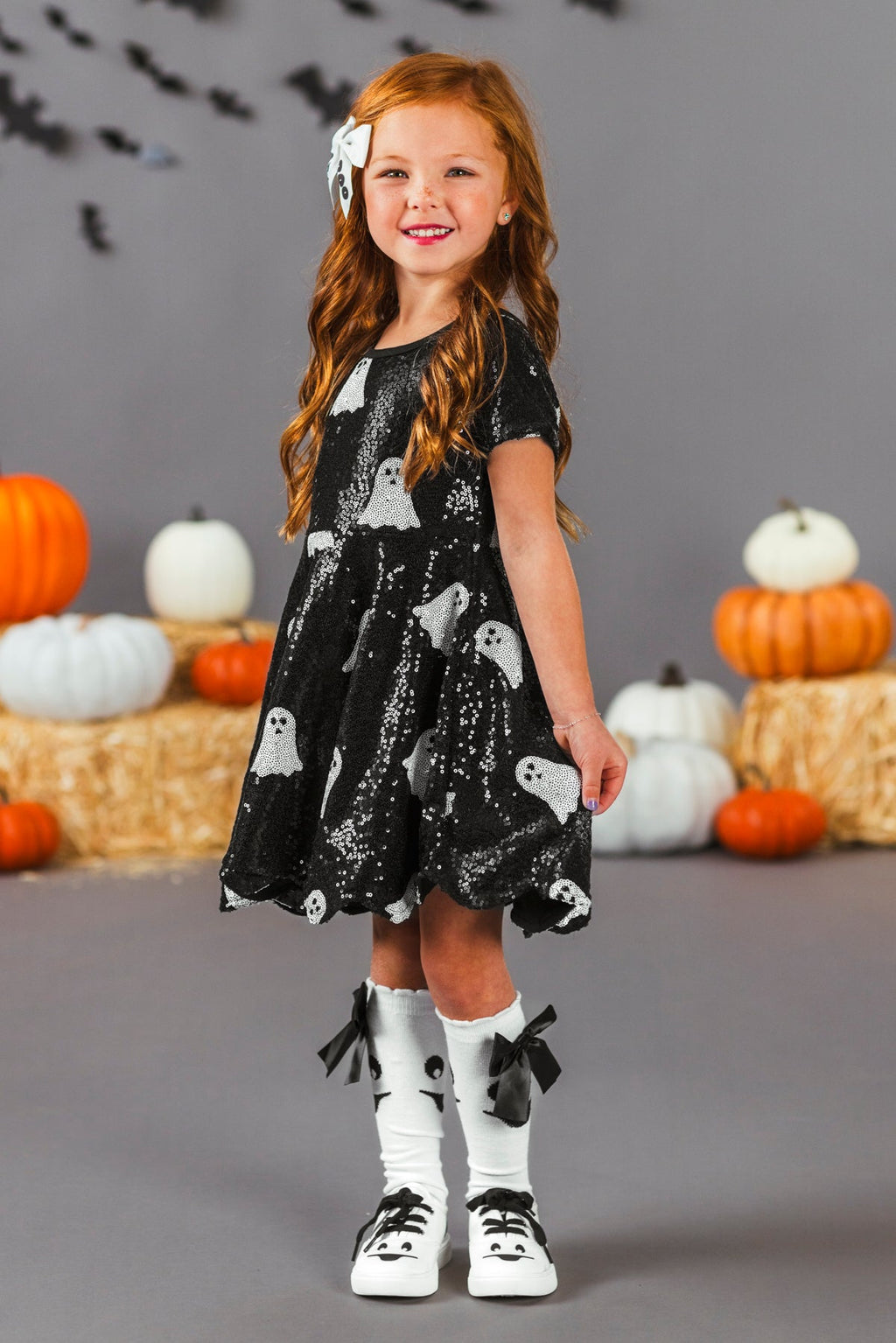Mom & Me - Black Sequin Ghost Dress