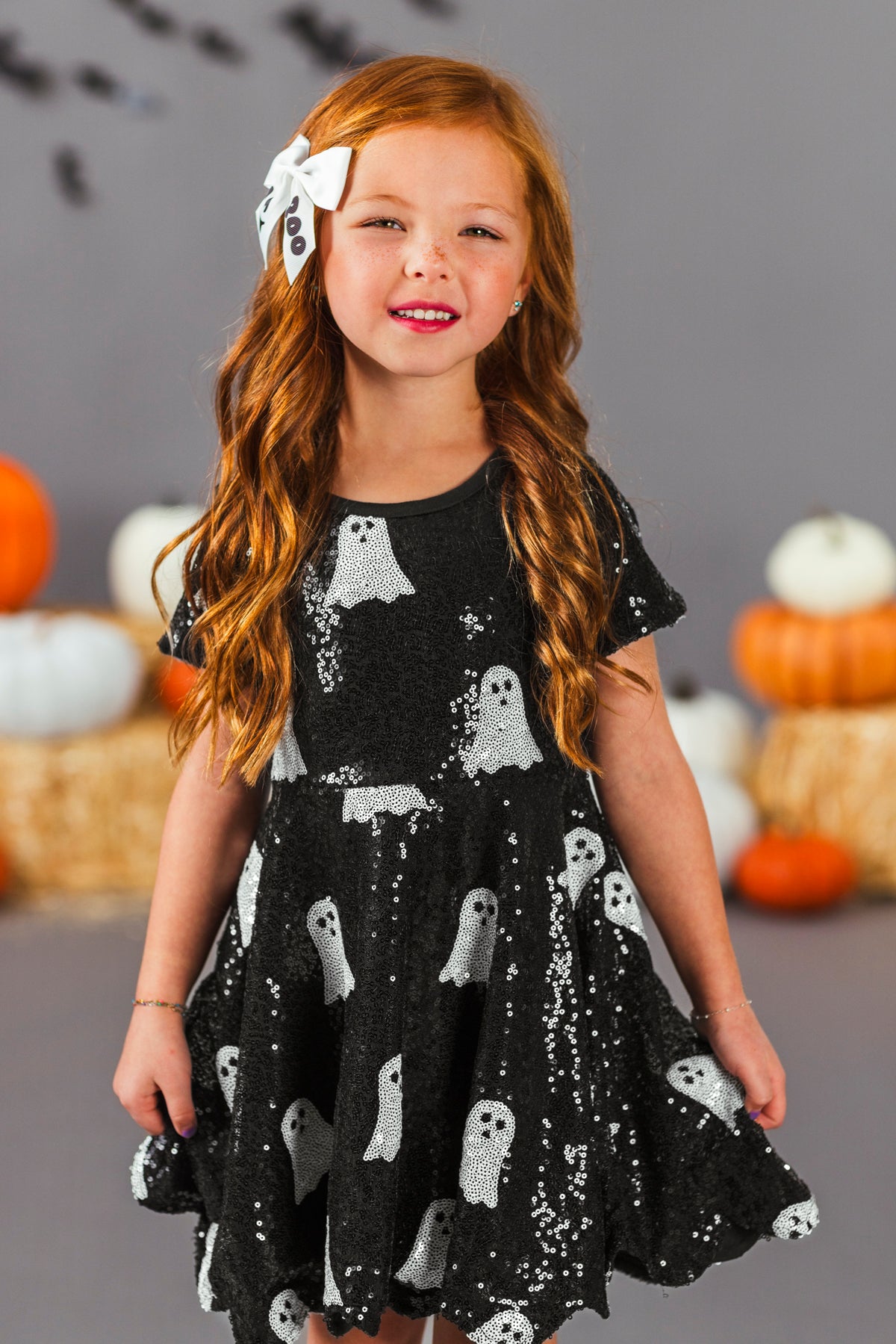 Mom & Me - Black Sequin Ghost Dress