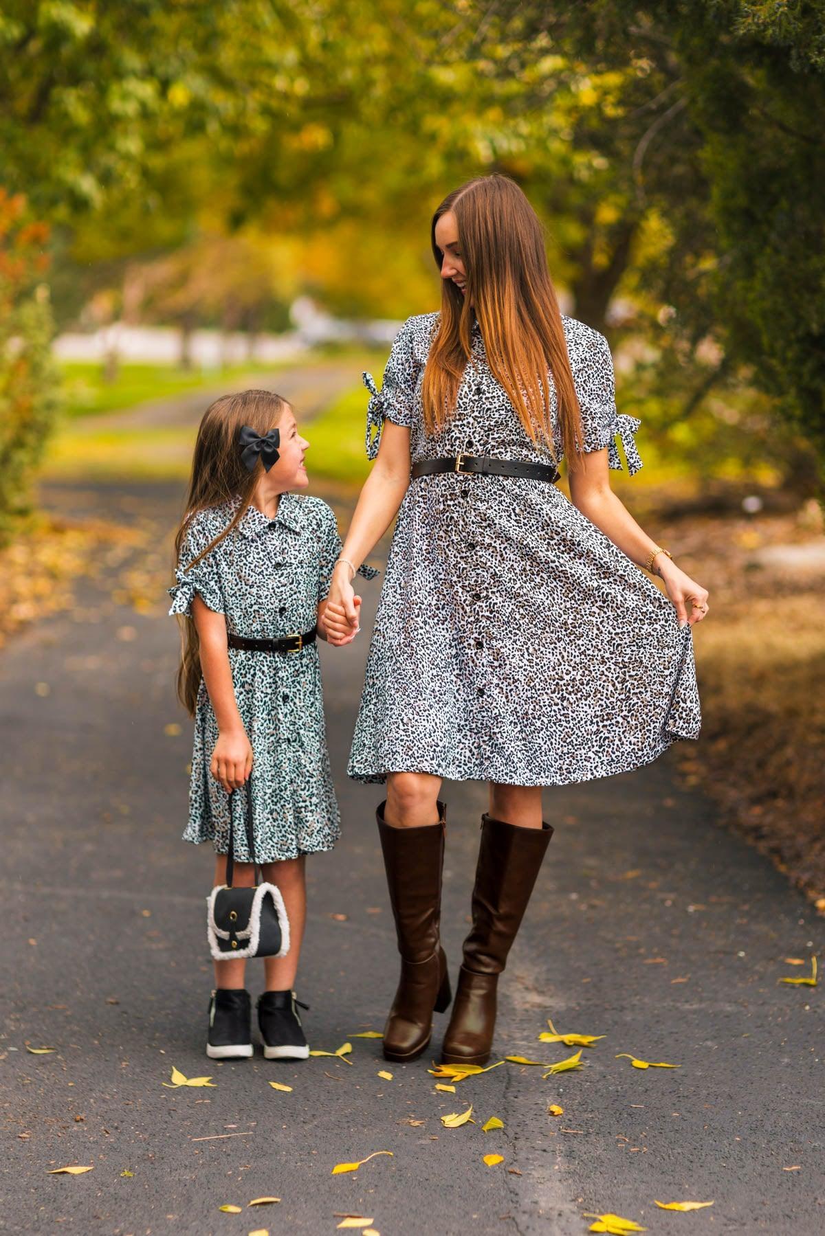 Mom & Me - Leopard Print Dress