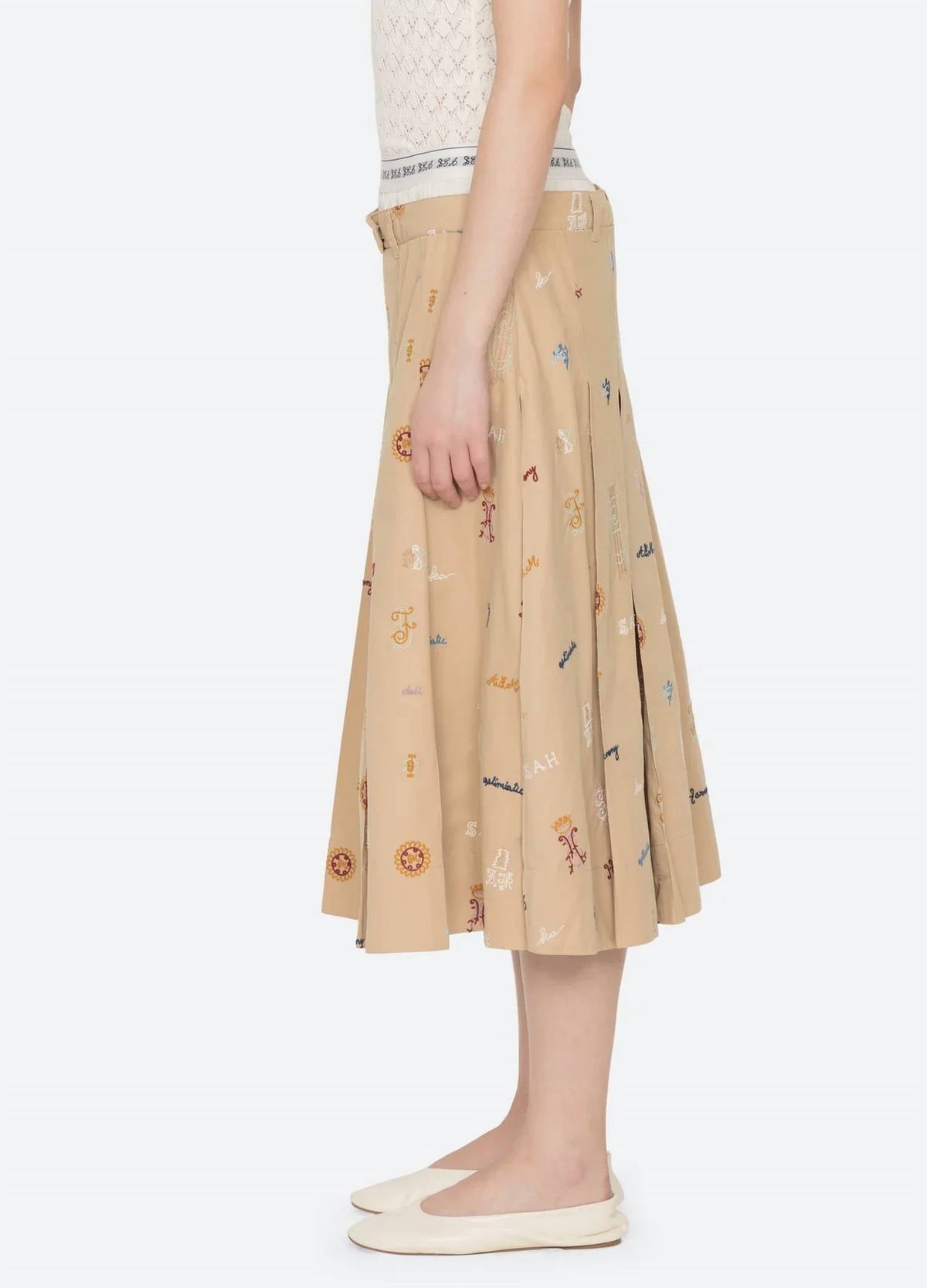 Juliet Midi Skirt In Camel