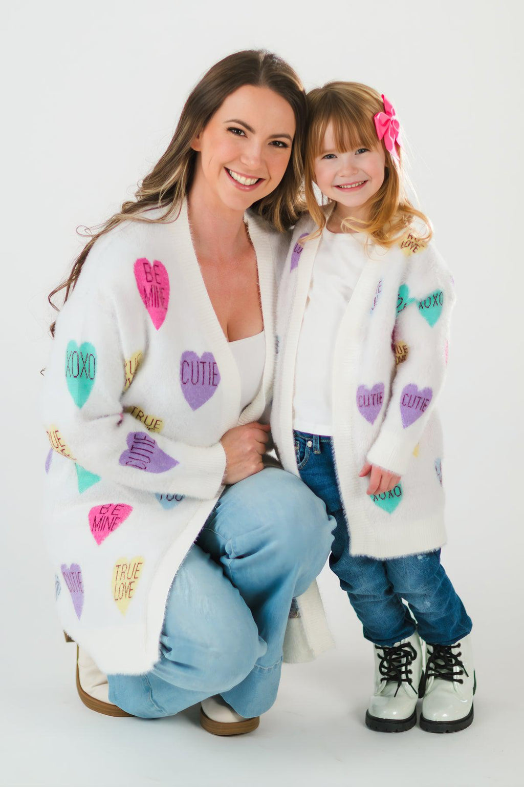 Mom & Me - Candy Hearts Cardigan