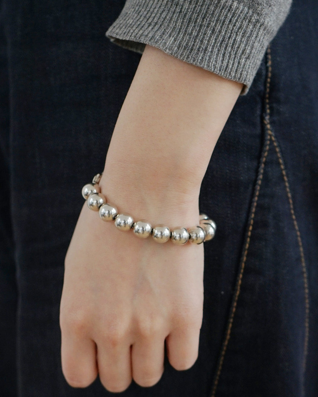 Silver Ball Bracelet