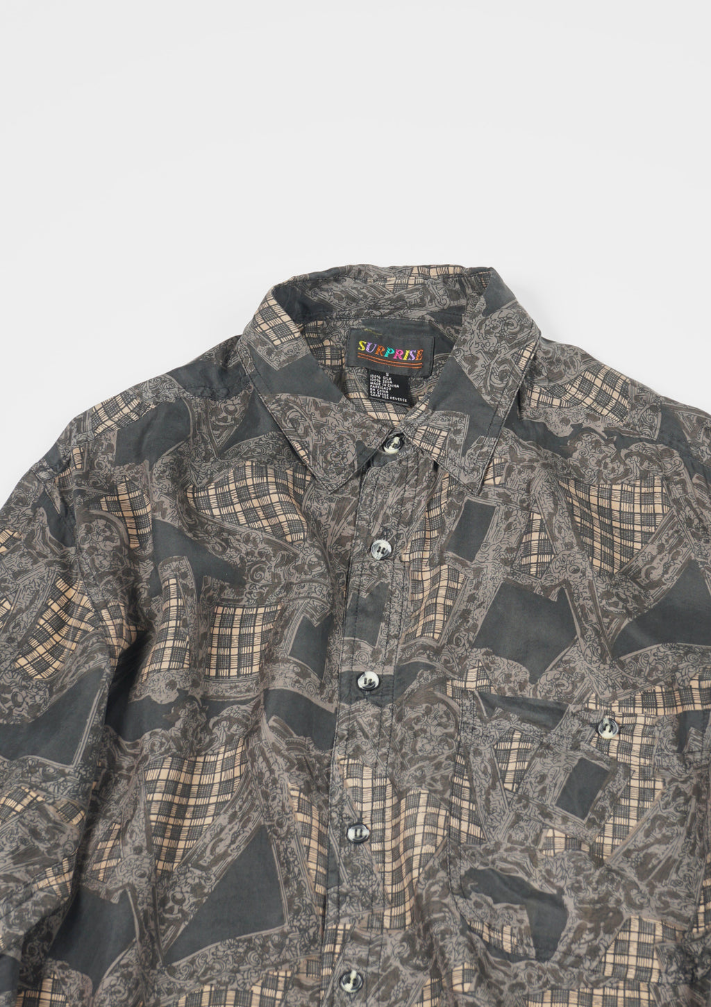 Silk Shirt Long Sleeve / Pattern J