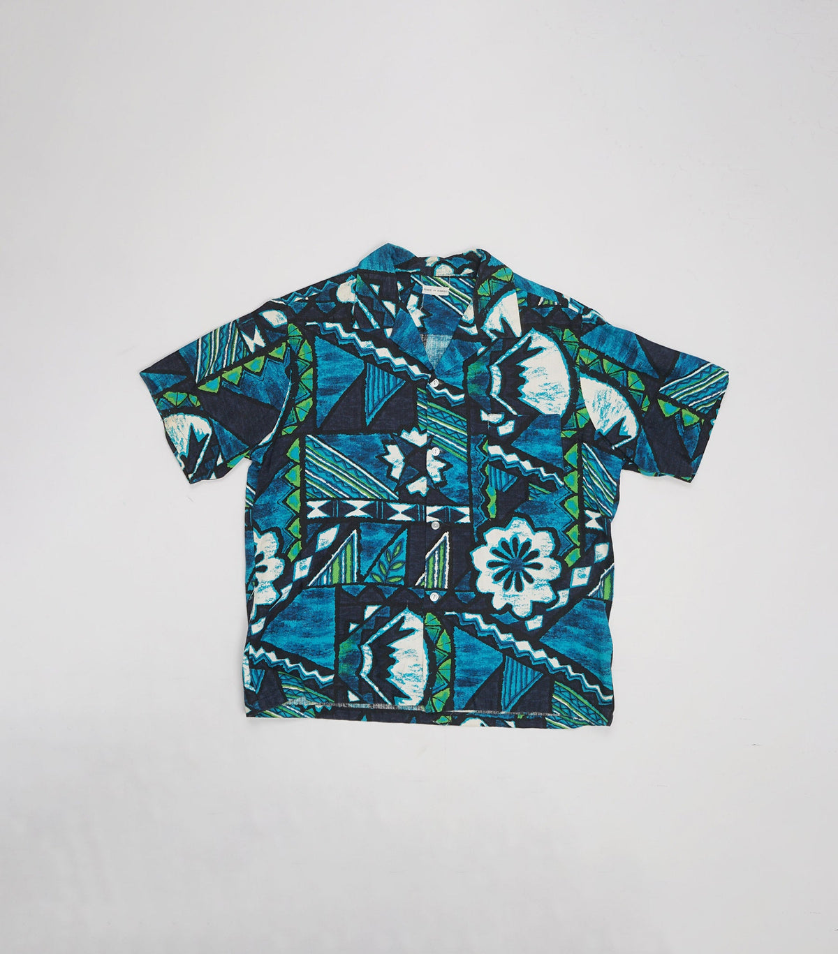 1970's Cotton Patterned Shirt S/S