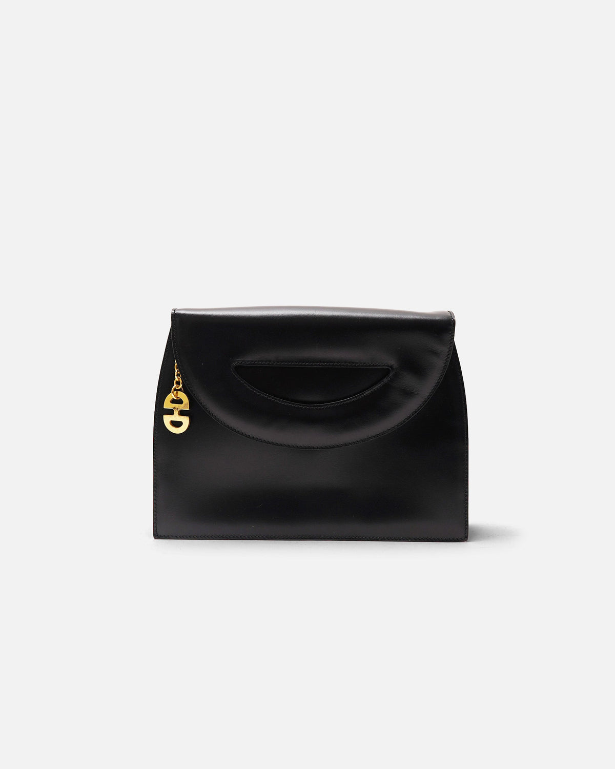 Black Leather 2 Way Bag