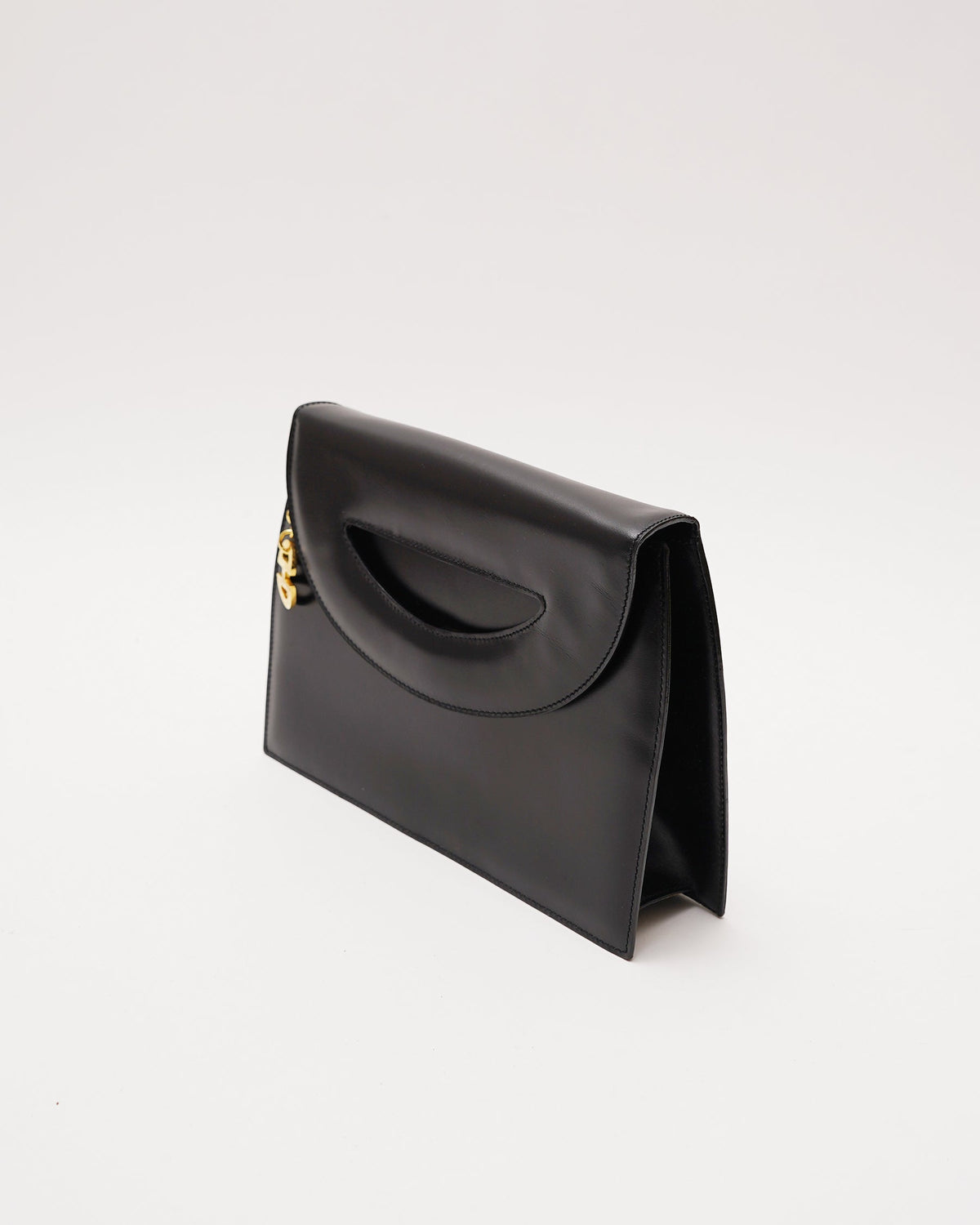 Black Leather 2 Way Bag