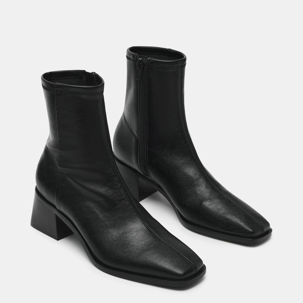 Eralyn Black Block Heel Boot