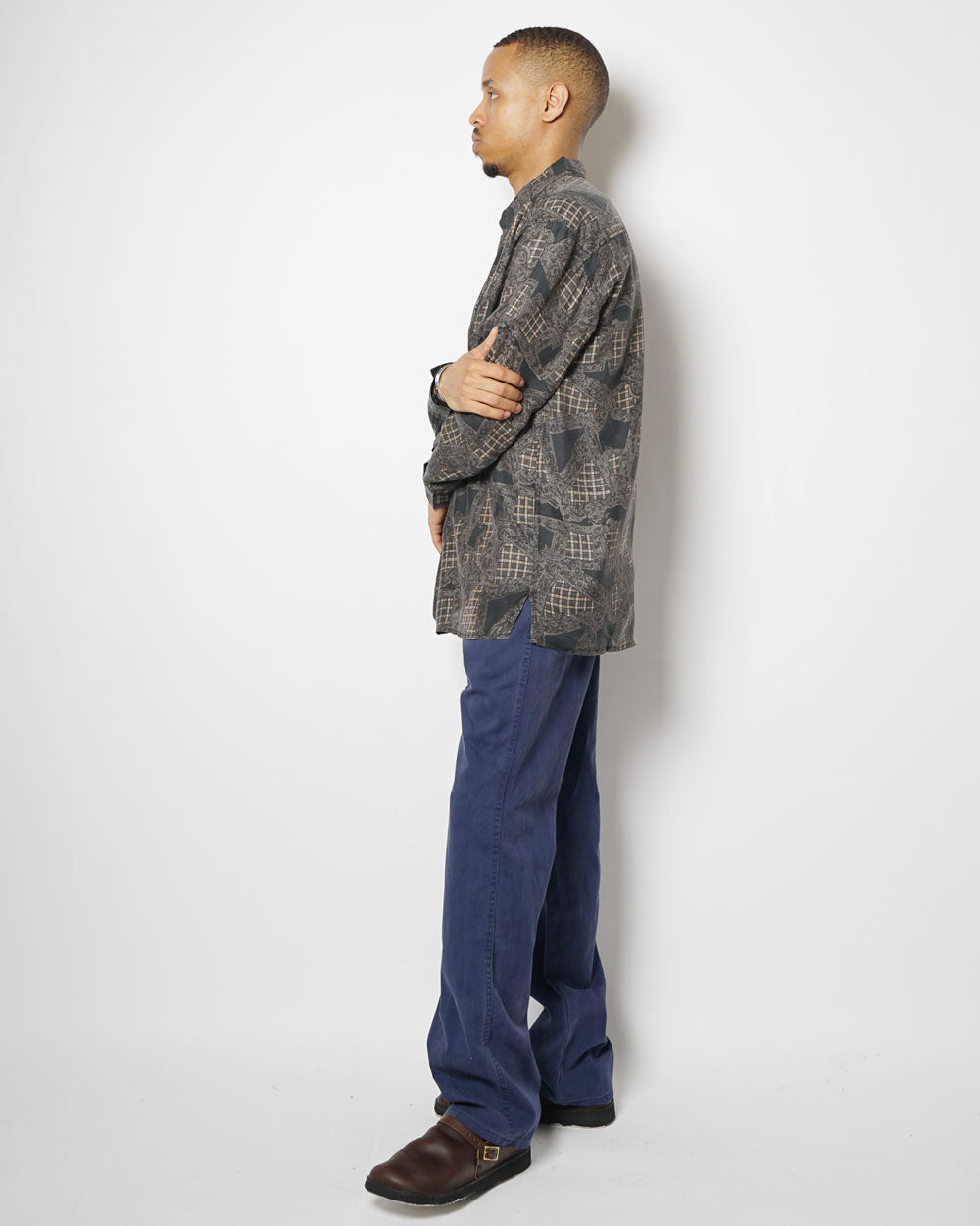 Silk Shirt Long Sleeve / Pattern J