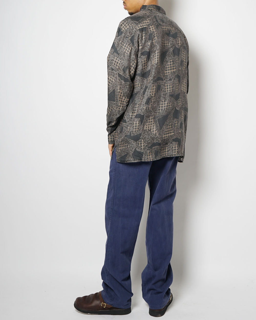 Silk Shirt Long Sleeve / Pattern J