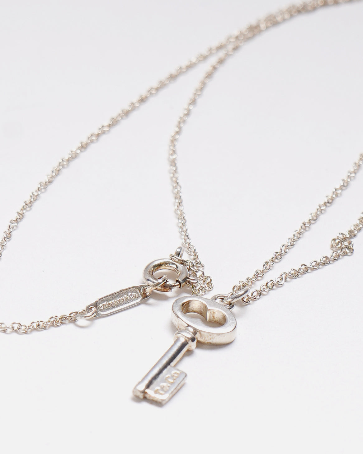 Silver Oval Key Necklace