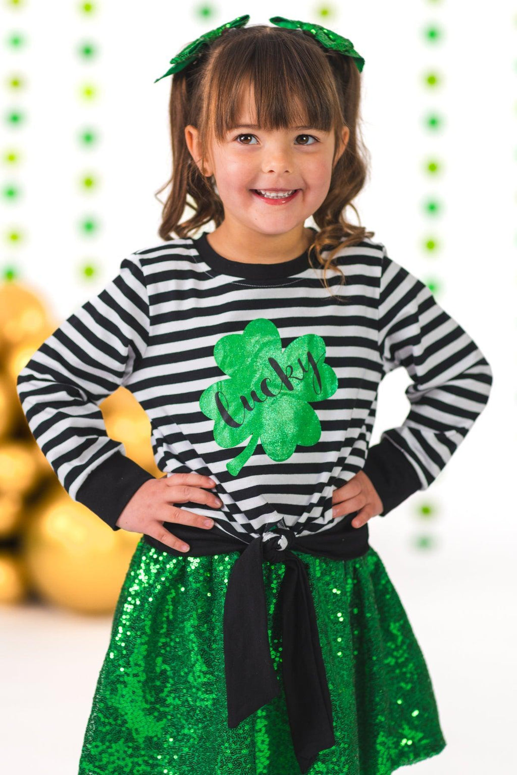 "Lucky" Sequin Skirt Set