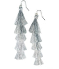Silver Tassel Earrings