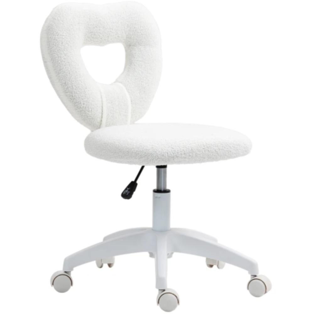 Heart-Shaped Office Chair with Adjustable Height