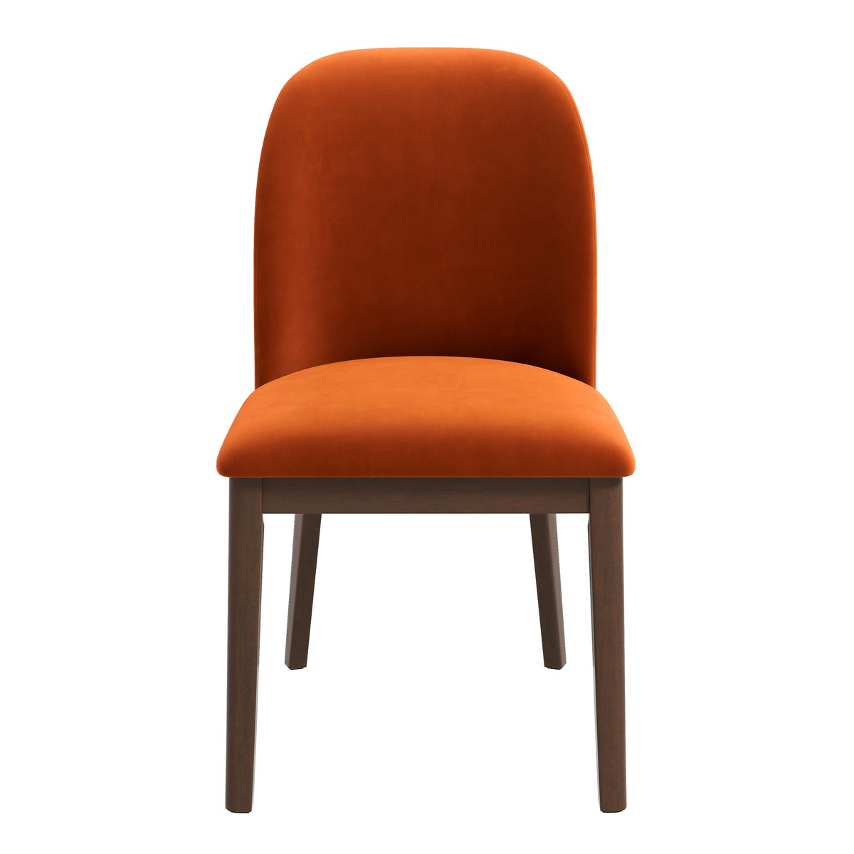 Mid-Century Modern Upholstered Dining Chairs Set of 2