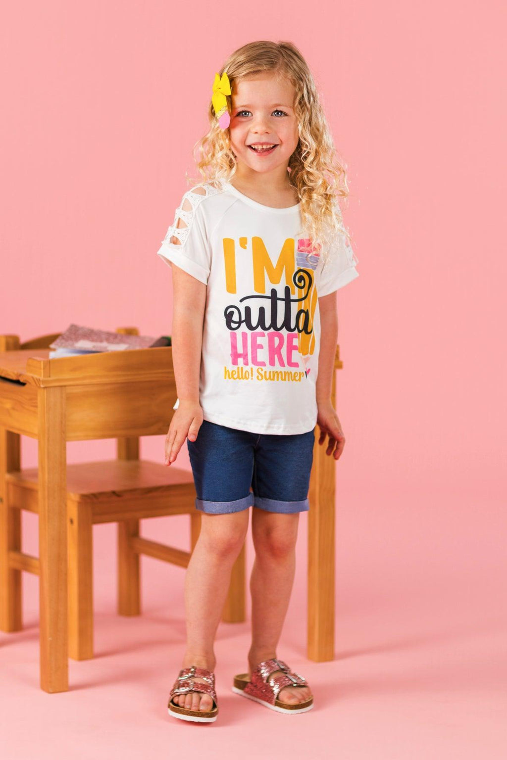 "I'm Outta Here, Hello! Summer" School Top