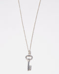 Silver Oval Key Necklace