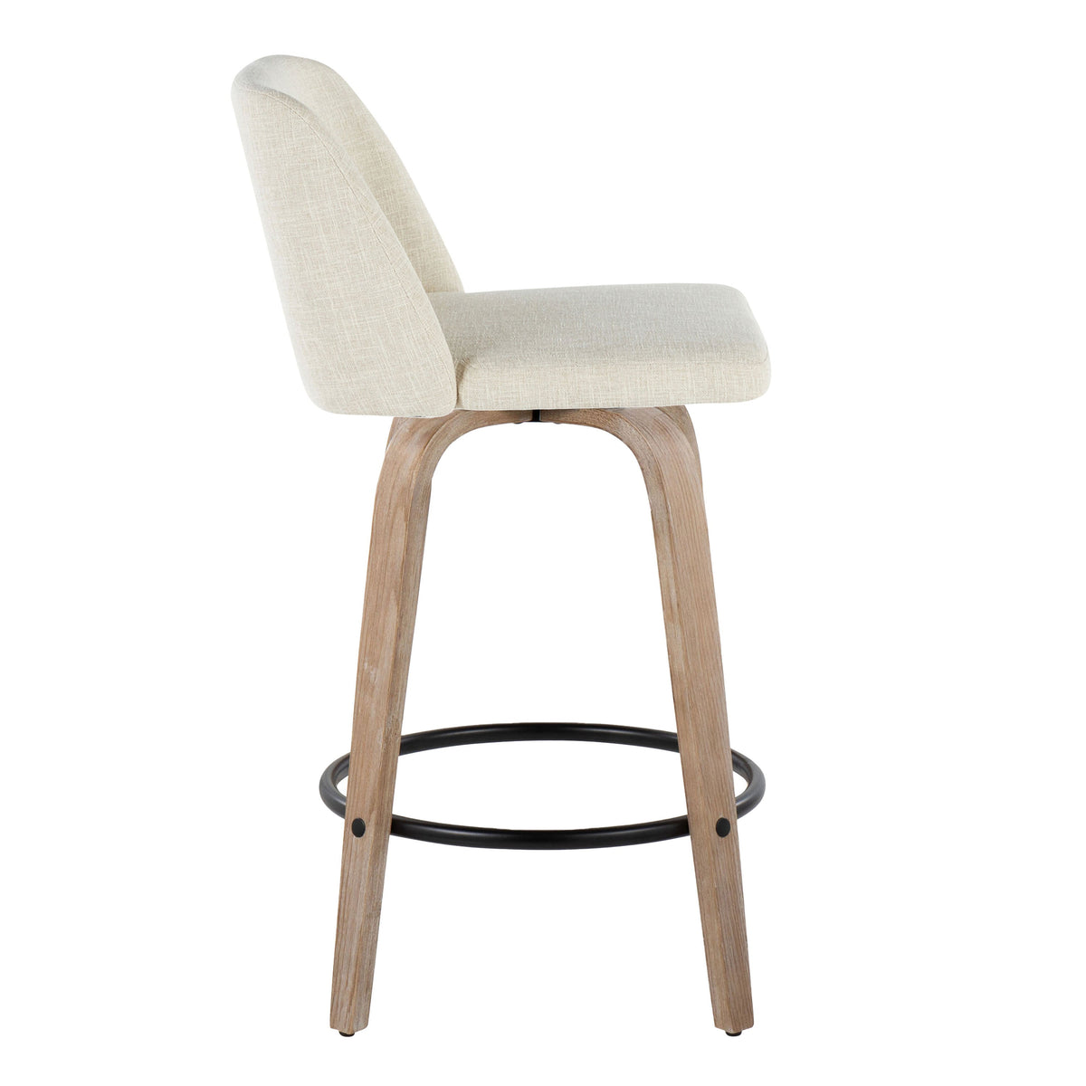 Contemporary Upholstered Island Chairs Set of 2