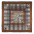 Concentric Stripes Silk Square