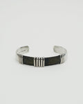 Silver Cuff Bracelet w/ Leather