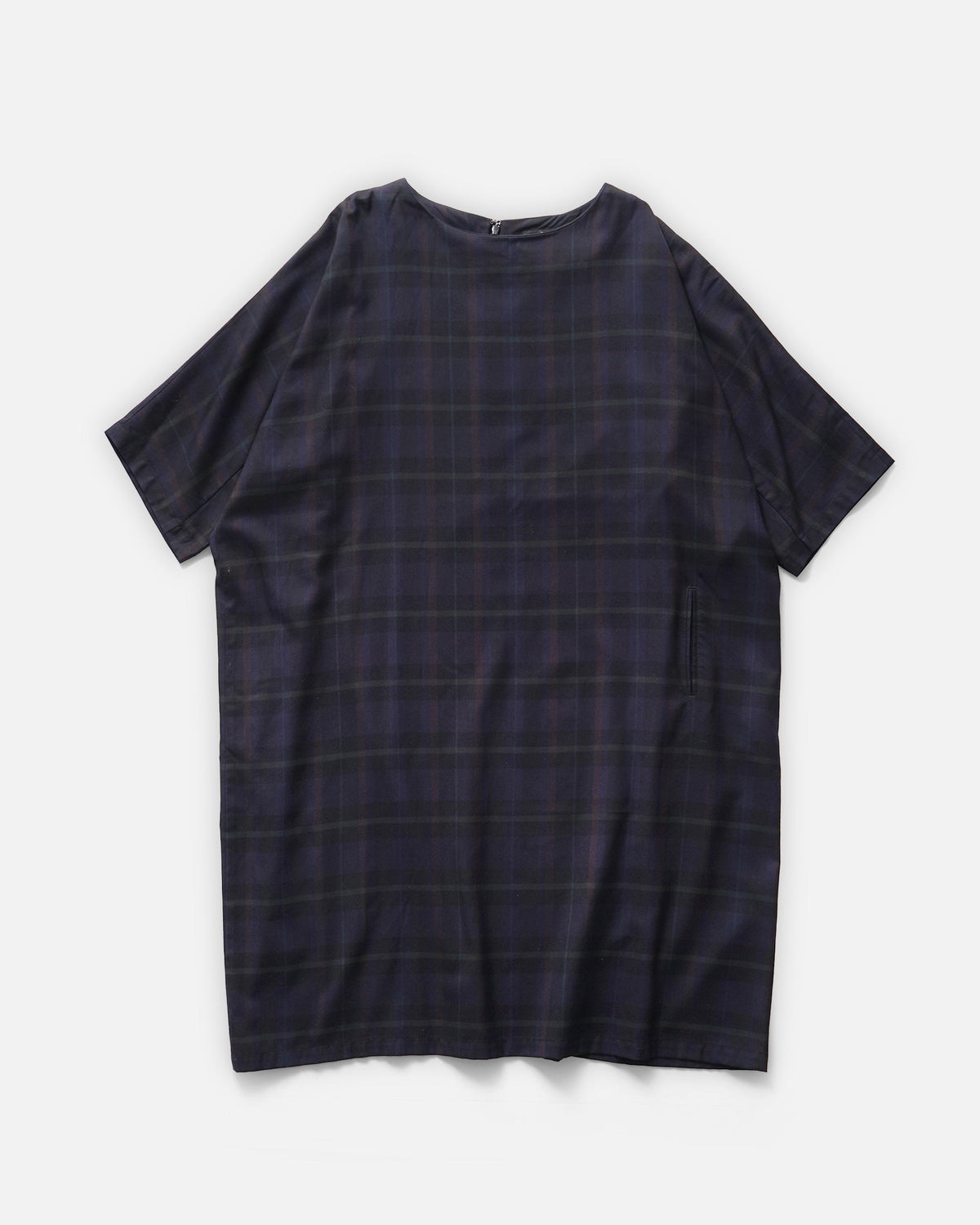 S/S Plaid Wool Dress
